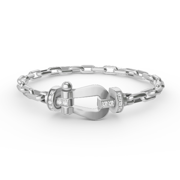 [Rose Jewellery]FORCE LARGE HORSESHOE CLASP  METAL BRACELET