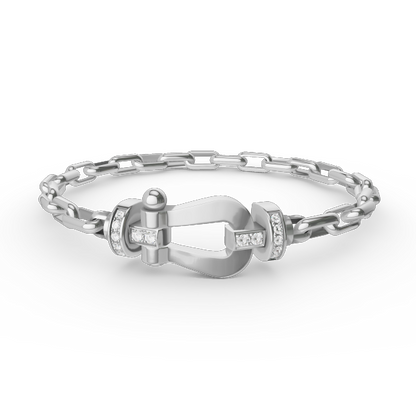 [Rose Jewellery]FORCE LARGE HORSESHOE CLASP  METAL BRACELET