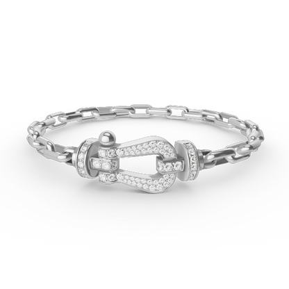 [Rose Jewellery]FORCE LARGE HORSESHOE CLASP  METAL BRACELET