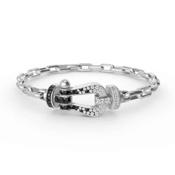 [Rose Jewellery]FORCE LARGE HORSESHOE CLASP  METAL BRACELET