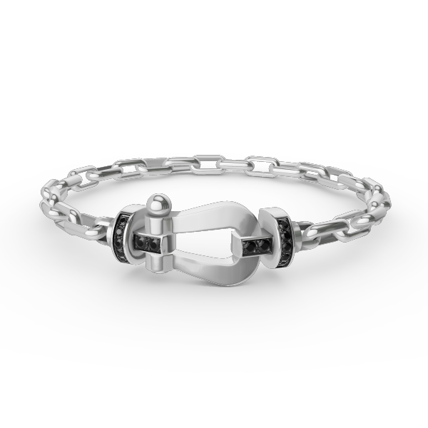 [Rose Jewellery]FORCE LARGE HORSESHOE CLASP  METAL BRACELET