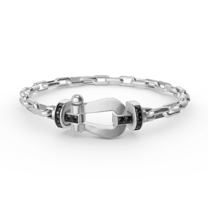 [Rose Jewellery]FORCE LARGE HORSESHOE CLASP  METAL BRACELET