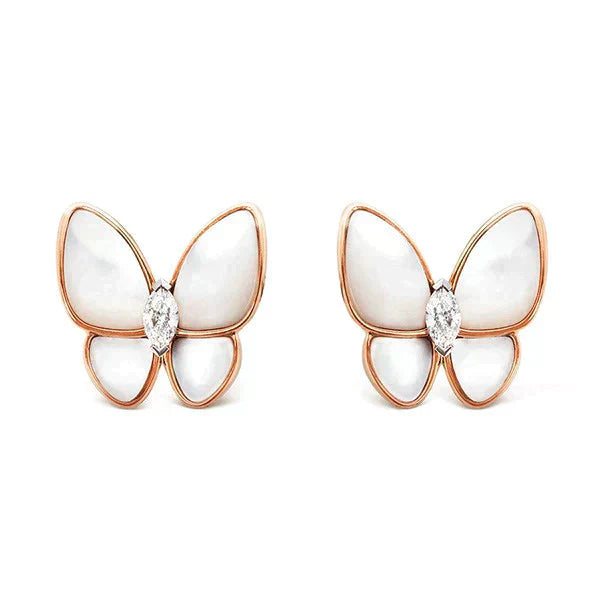 [Rose Jewellery]BUTTERFLY MOP DIAMOND EARRINGS