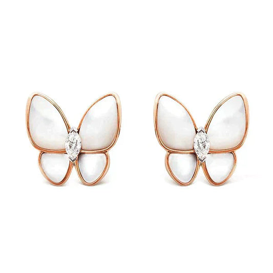 [Rose Jewellery]BUTTERFLY MOP DIAMOND EARRINGS