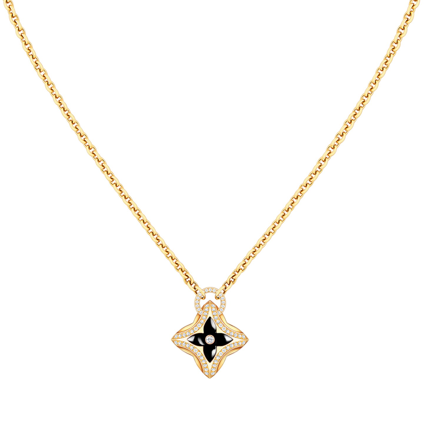 [Rose Jewellery]STAR PEDANT PINK GOLD DIAMOND NECKLACE