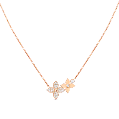 [Rose Jewellery]STAR BLOSSOM NECKLACE PINK GOLD DIAMONDS