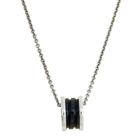 [Rose Jewellery]ZERO 1 BLACK CERAMIC SILVER NECKLACE