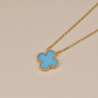 [Rose Jewellery]CLOVER 15MM VINTAGE TURQUOISE NECKLACE