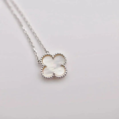 [Rose Jewellery]CLOVER  15MM WHITE MOTHER-OF-PEARL SILVER