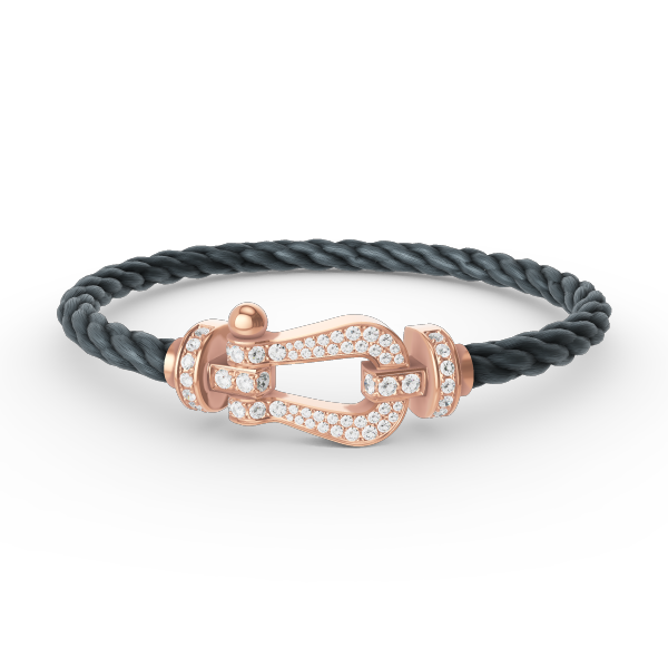 [Rose Jewellery]FORCE LARGE HORSESHOE FULL DIAMOND BRACELET ROSE GOLD