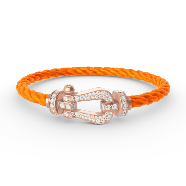 [Rose Jewellery]FORCE LARGE HORSESHOE FULL DIAMOND BRACELET ROSE GOLD