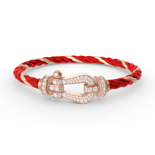 [Rose Jewellery]FORCE LARGE HORSESHOE FULL DIAMOND BRACELET ROSE GOLD