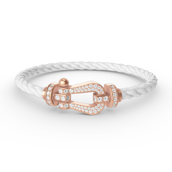 [Rose Jewellery]FORCE LARGE HORSESHOE FULL DIAMOND BRACELET ROSE GOLD