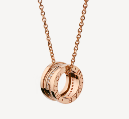 [Rose Jewellery]ZERO 1 PINK GOLD DIAMOND NECKLACE