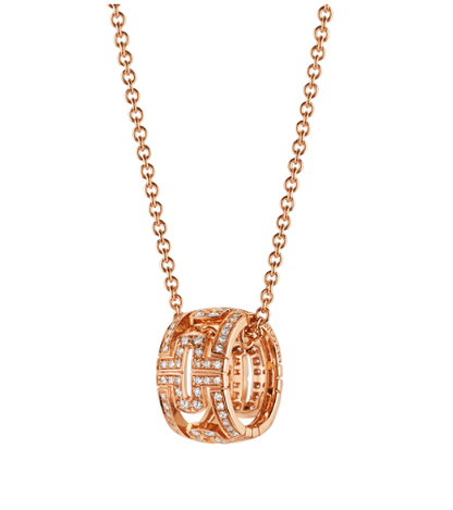 [Rose Jewellery]PARENTESI NECKLACE PINK GOLD DIAMOND