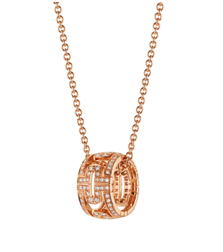 [Rose Jewellery]PARENTESI NECKLACE PINK GOLD DIAMOND