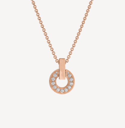 [Rose Jewellery]GARI NECKLACE PINK GOLD DIAMOND