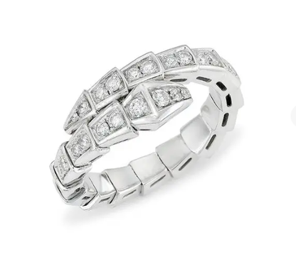 [Rose Jewellery]SERPENTI RING SILVER DIAMOND PAVED 4MM