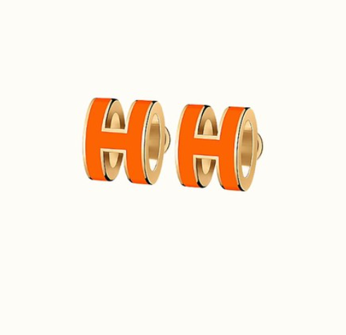 [Rose Jewellery]MINI POP H EARRINGS ORANGE