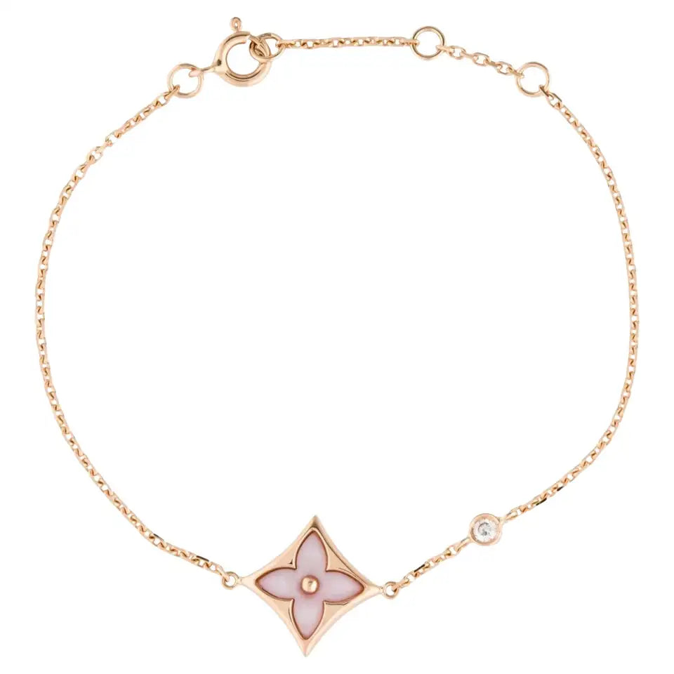 [Rose Jewellery]STAR 1 DIAMOND PINK GOLD BRACELET