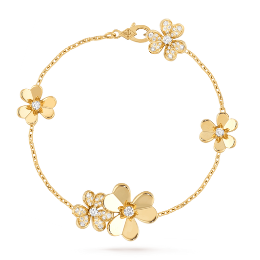 [Rose Jewellery]FRIVOLE GOLD 5 FLOWERS BRACELET