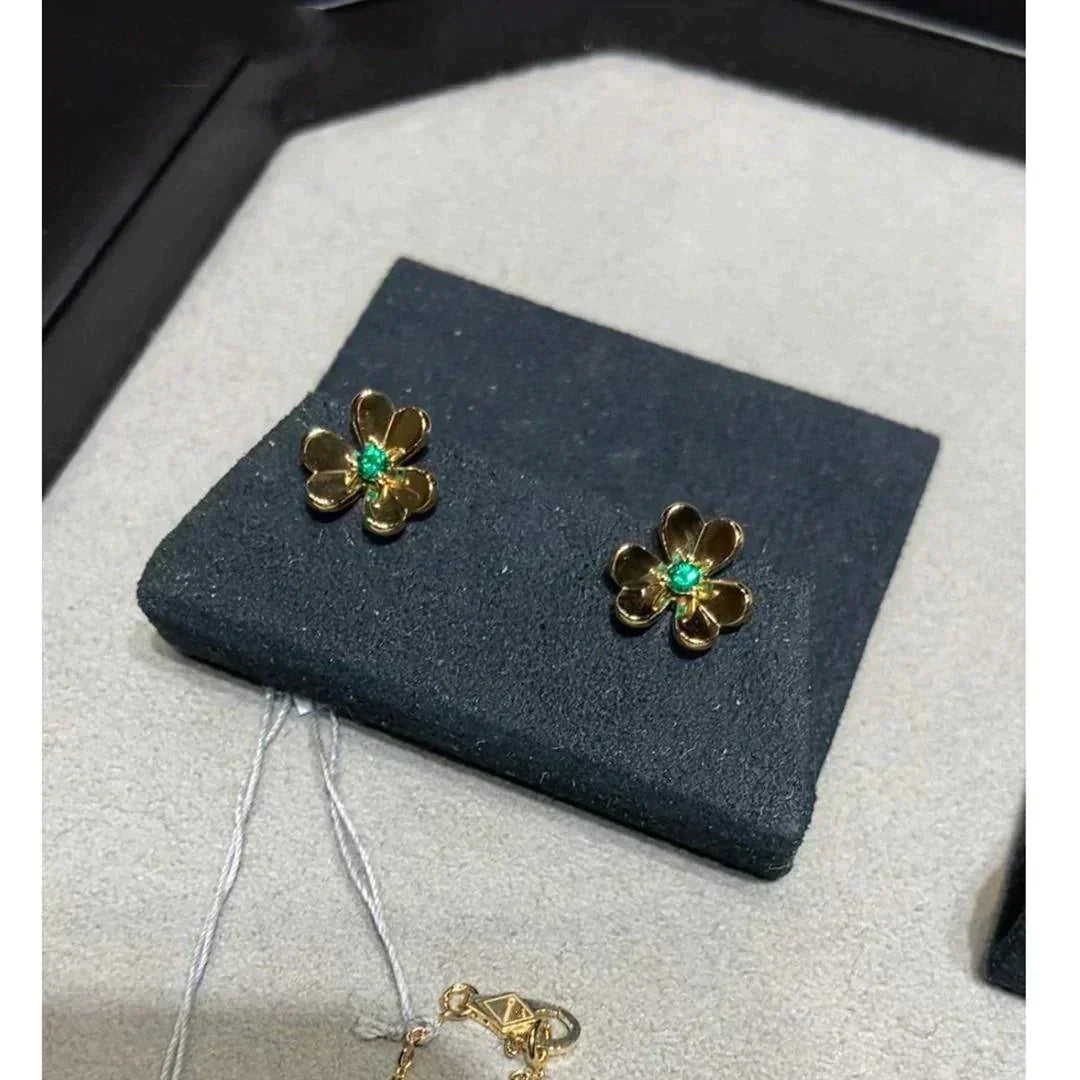 [Rose Jewellery]FRIVOLE  FLOWER MALACHITE EARRINGS