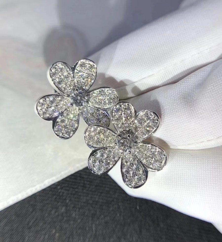 [Rose Jewellery]FRIVOLE SILVER FLOWER DIAMOND EARRINGS