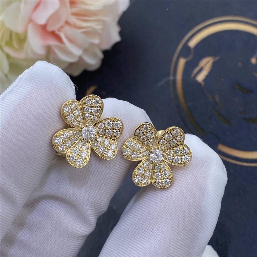 [Rose Jewellery]FRIVOLE GOLD FLOWER DIAMOND EARRINGS