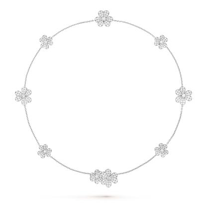 [Rose Jewellery]FRIVOLE SILVER 9 FLOWERS NECKLACE