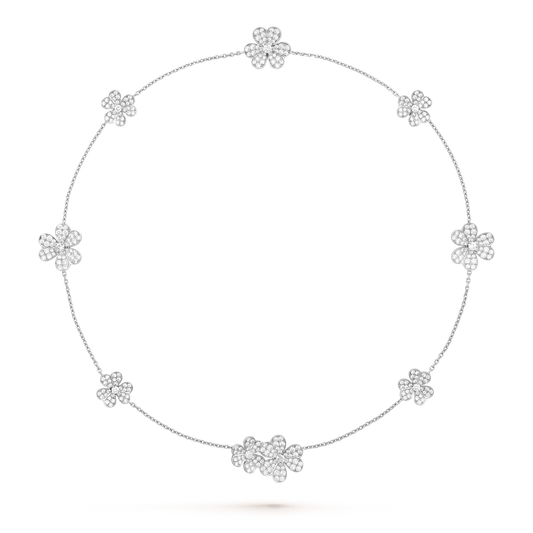 [Rose Jewellery]FRIVOLE SILVER 9 FLOWERS NECKLACE