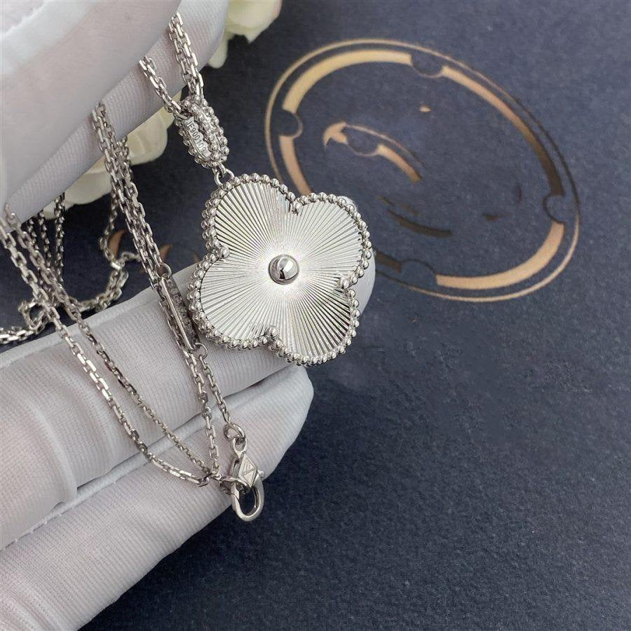 [Rose Jewellery]CLOVER 25MM SILVER BIG CLOVER NECKLACE