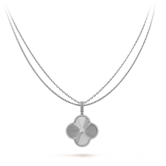 [Rose Jewellery]CLOVER 25MM SILVER BIG CLOVER NECKLACE