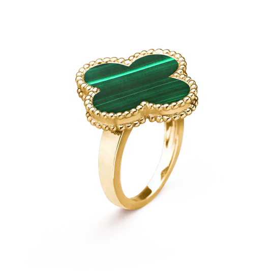 [Rose Jewellery]CLOVER MALACHITE RING