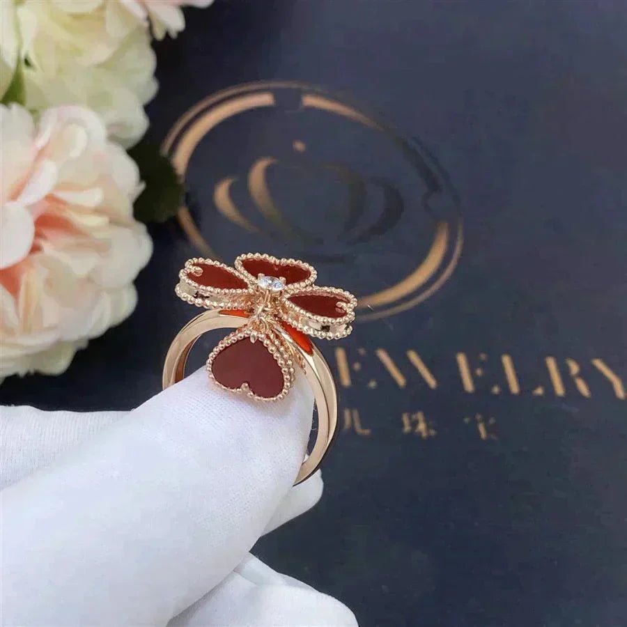 [Rose Jewellery]SWEET CLOVER CARNELIAN RING