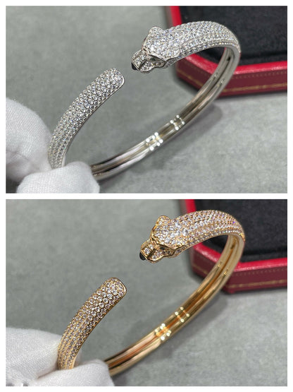 [Rose Jewellery]PANTHERE FULL DIAMOND OPEN BRACELET