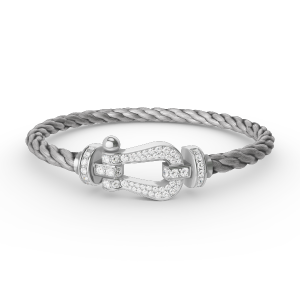 [Rose Jewellery]FORCE LARGE HORSESHOE FULL DIAMOND BRACELET SILVER