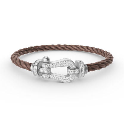 [Rose Jewellery]FORCE LARGE HORSESHOE FULL DIAMOND BRACELET SILVER