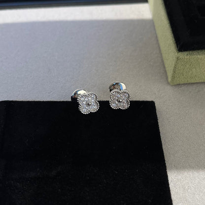 [Rose Jewellery]CLOVER MINI DIAMOND STUD EARRINGS