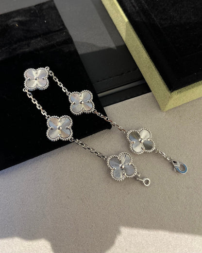 [Rose Jewellery]CLOVER SILVER 5 MOTIFS BRACELET