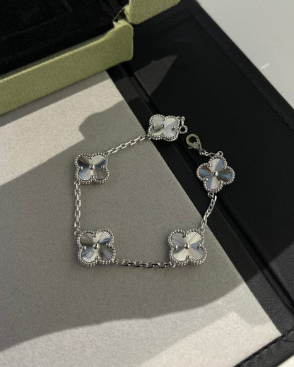 [Rose Jewellery]CLOVER SILVER 5 MOTIFS BRACELET